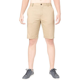 QUẦN SHORT NAM KAKI SLIM FIT KEM