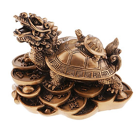 Hình ảnh sách Feng Shui Dragon Turtle Wealth Protection Statue Decor Housewarming Gift