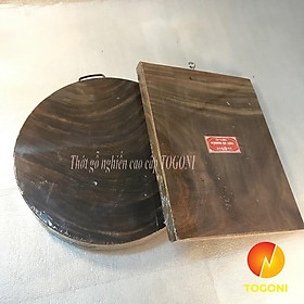 Mua Combo 2 thớt gỗ nghiến cao cấp TOGONI 29cm*4cm và 23*27*2cm- Không tâm để chặt và thái