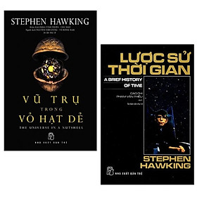 Hình ảnh sách Combo Lược Sử Thời Gian + Vũ Trụ Trong Vỏ Hạt Dẻ (Bộ 2 Cuốn)