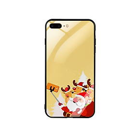 Ốp Lưng Kính Cường Lực cho điện thoại Iphone 7 Plus / 8 Plus - Xmas 03