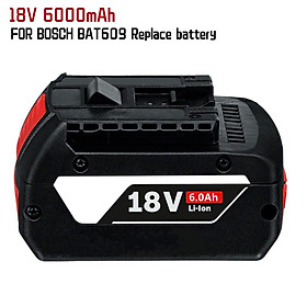 1-3PSC Pin 18V Cho Bosch GBA 18V 6.0Ah Lithium BAT609 BAT610G BAT618 BAT618G 17618-01 BAT619G BAT622 SKC181-202L + Sạc Màu Sắc: 1 Chiếc 6000