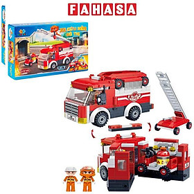 Đồ Chơi Lắp Ráp Xe Cứu Hỏa Đô Thị - City Fire Ladder Truck - Toys&Joys 7131 (229 Mảnh Ghép)