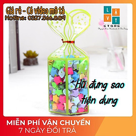 Mua Hũ nhựa đựng sao  đựng giấy điều ước  3 màu lựa chọn - Có video cách gấp