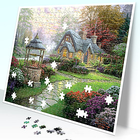 Tranh xếp Hình Tia Sáng NGÔI NHÀ MƠ ƯỚC (475 Mảnh Ghép)