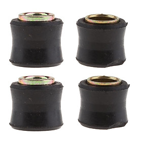 4pcs Rubber Motor Shock Absorber Rear Bush For Motorcycle Replacing Parts