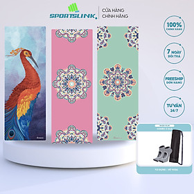 Thảm yoga du lịch PU Nagudi hoa văn mỹ thuật