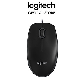 Chuột có dây logitech b100 | m90 - dây dài 1m8, thiết kế ôm tay, thuận cả 2 tay - hàng chính hãng