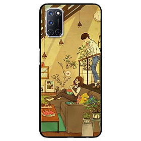 Ốp lưng dành cho oppo a52 mẫu cặp đôi ăn dưa
