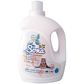 Nước giặt sinh học SONA 4.2L giặt xả quần áo 2 trong 1 hương hoa tự nhiên