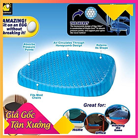 Đệm Lót Ghế Tổ Ong 4D Flex Thiết Kế Thoáng Khí Bảo Vệ Cột Sống Chất Liệu Mềm Mại Thân Thiện FREESHIP  TP'S