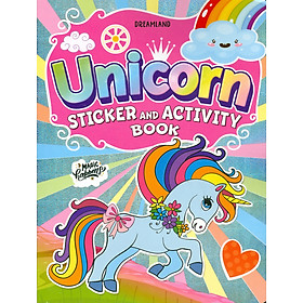Unicorn Sticker and Activity Book for Children Age 3 – 8 Years – With Bright Stickers to Decorate (Chú Kỳ Lân – Sticker Và Sách Tô Màu)