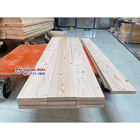 Mua  MS140  Tấm gỗ thông mặt rộng 12cm x dày 2cm x dài 120cm + láng mịn 4 mặt