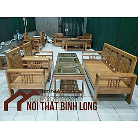 Mua Bộ bàn ghế gỗ sồi Nga giá thật