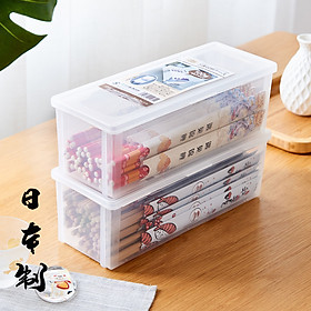 Mua Combo hộp đựng đũa thìa cất gọn có nắp khóa an toàn Sanada 1.6L nội địa Nhật Bản (Made in Japan)