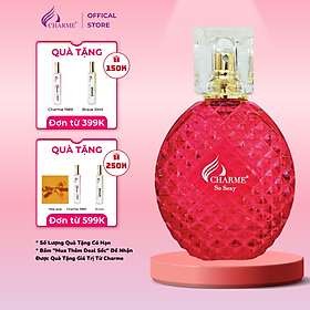 Nước hoa nữ thơm nức lâu, Charme So Sexy, mùi mùi hương hoa hồng, tươi tỉnh mát sảng khoái, lưu mùi hương lâu, 100ml