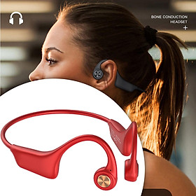Bone Conduction Headphones Bluetooth 5.0 Wireless Open-Ear Headset Earphones IPX6 Waterproof Sweat-Proof