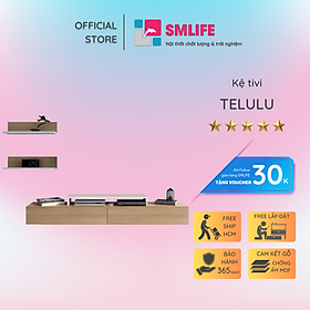 Tủ kệ tivi gỗ cho phòng ngủ SMLIFE Telulu