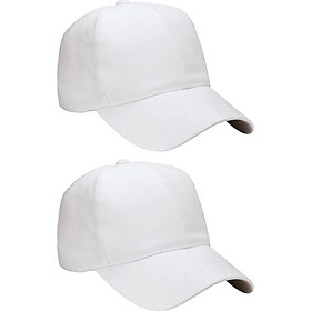 Combo 2 nón trơn thời trang ( trắng ) 
