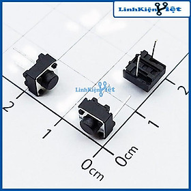 Mua Bộ 10 Nút Nhấn 2 Chân Vuông Đen 6x6x5mm