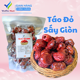 Táo Đỏ Tân Cương Sấy Giòn Không Hạt 250g VietTin Mart