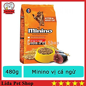 Hạt khô cho mèo mọi lứa tuổi Minino 480g