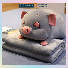 Mua GỐI MỀN Heo Phê Ngủ 3 Trong 1  4 Chiều Siêu Mịn  Bộ Chăn Gối Văn Phòng- Hàng Loại 1 Chuẩn Chính Hãng MINIIN