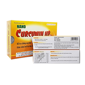 Bộ 2 hộp Thực phẩm chức năng Nano Curcumin HP - Học Viên Quân Y - Giải Pháp Cho Người Bệnh Dạ Dày, Ung Thư