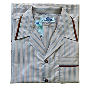 Bộ Pyjama HUONGTAM Kate tay dài nam cao cấp(PDK01N12). Chất liệu Kate loại tốt: mềm mại, thoáng mát, không phai màu
