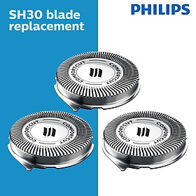 Bộ 3 lưỡi dao cạo râu Philips SH30, dùng cho Serial 1000, 2000 và 3000