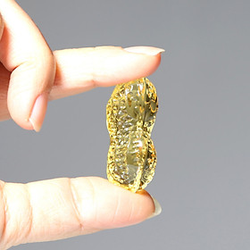 Mua 01 Hạt Đậu vàng Thần Tài phong thủy lưu ly chiêu Tài nạp Lộc 4.5cm