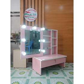 Mua Bàn trang điểm bệt 70/trượt/led/hồng