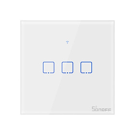 Công Tắc Điều Khiển Âm Tường Sonoff T2EU 3C (vuông)