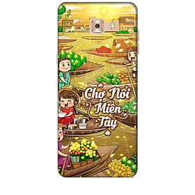 Ốp lưng dành cho điện thoại  SAMSUNG GALAXY C9 PRO Hình Chợ Nổi Miền Tây - Hàng chính hãng
