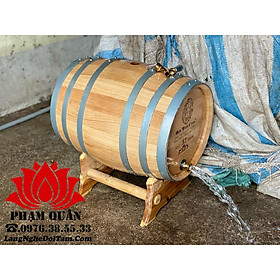 Thùng ngâm rượu gỗ sồi đỏ 30 Lít, thùng gỗ sồi ngâm rượu