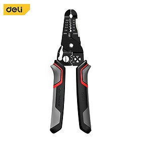 Kìm Bấm Dây Điện Đa Năng Deli - Kết hợp uốn, cắt, bấm, tách dây - Chất liệuThép Cao Cấp, Điều Chỉnh Lực Tuốt Dây Dễ Dàng