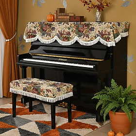 Khăn phủ đàn piano cơ đàn piano điện tử 88 phím sang trọng cổ điển trang trí giáng sinh noel năm mới Tết sinh nhật - Hàng chính hãng
