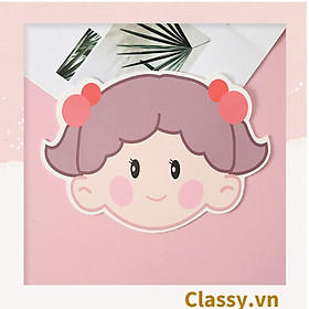 Mua Miếng lót chuột Classy   Bàn di chuột hình bé gái tông hồng 20 x 20cm Giá Rẻ siêu dễ thương PK633