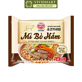 OTTOGI - Mì nấu Ottogi hương vị Bò hầm, Mì Bò hầm Ottogi, Mì Ottogi Bò hầm, Mì nấu Otogi ăn liền (120/gói)