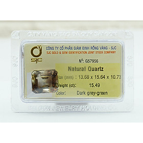 Mua Mặt Đá Thạch Anh Khói Smoky Quartz Tự Nhiên Kiểm Định Mài Giác Chữ Nhật