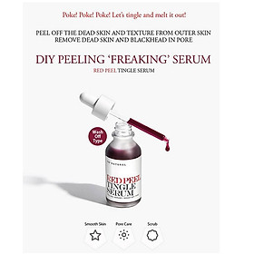 SERUM TÁI TẠO PHỤC HỒI DA RED PEEL TINGLE 35ml + Tặng kèm 1 mặt nạ sủi bọt Su:m 37 Đen