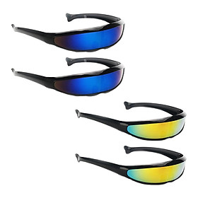 Hình ảnh 8x Futuristic Narrow Lens Visor Eyewear Sunglasses