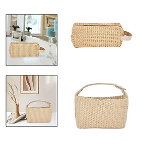 Women Handbag with Cosmetic Bag Basket Party Tote Bedroom Coins Zip Pouch
