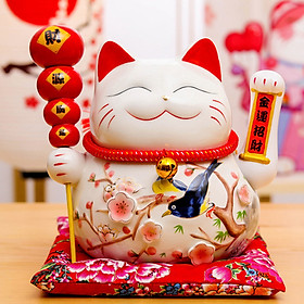 Mua Mèo thần tài vẫy tay cầm hồ lô 25cm