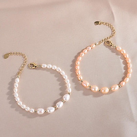 Vòng Tay Ngọc Trai Nước Ngọt Nhiều Màu Mix Size 6 Ly Và 10 Ly Dễ Thương - Trường Thịnh Ngọc Trai