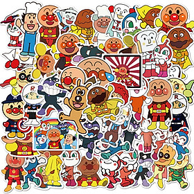 Set 60 Sticker Anpanman ảnh decal hình dán ép lụa