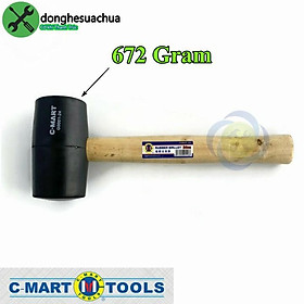 Mua Búa cao su cán gỗ C-Mart G0001-24 đầu búa nặng 672gram (24OZ)