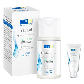 Dung Dịch Dưỡng Ẩm Tối Ưu Hada Labo Advanced Nourish Lotion Dùng Cho Da Dầu (100ml) + Tặng Kem Rửa Mặt Hada Labo 25g