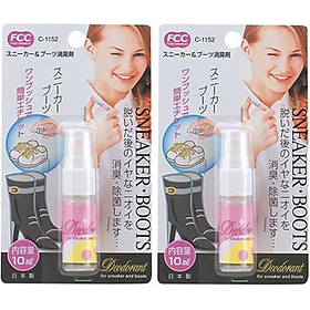 Set 02 Chai xịt khử mùi hôi giày kháng khuẩn Sanada Seiko 10ml - Nội địa Nhật Bản
