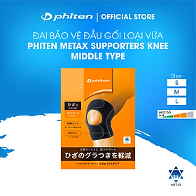 Đai bảo vệ đầu gối loại vừa Phiten supporter knee middle type AP233003/AP233004/AP233005